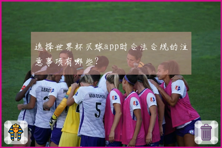 选择世界杯买球app时合法合规的注意事项有哪些？